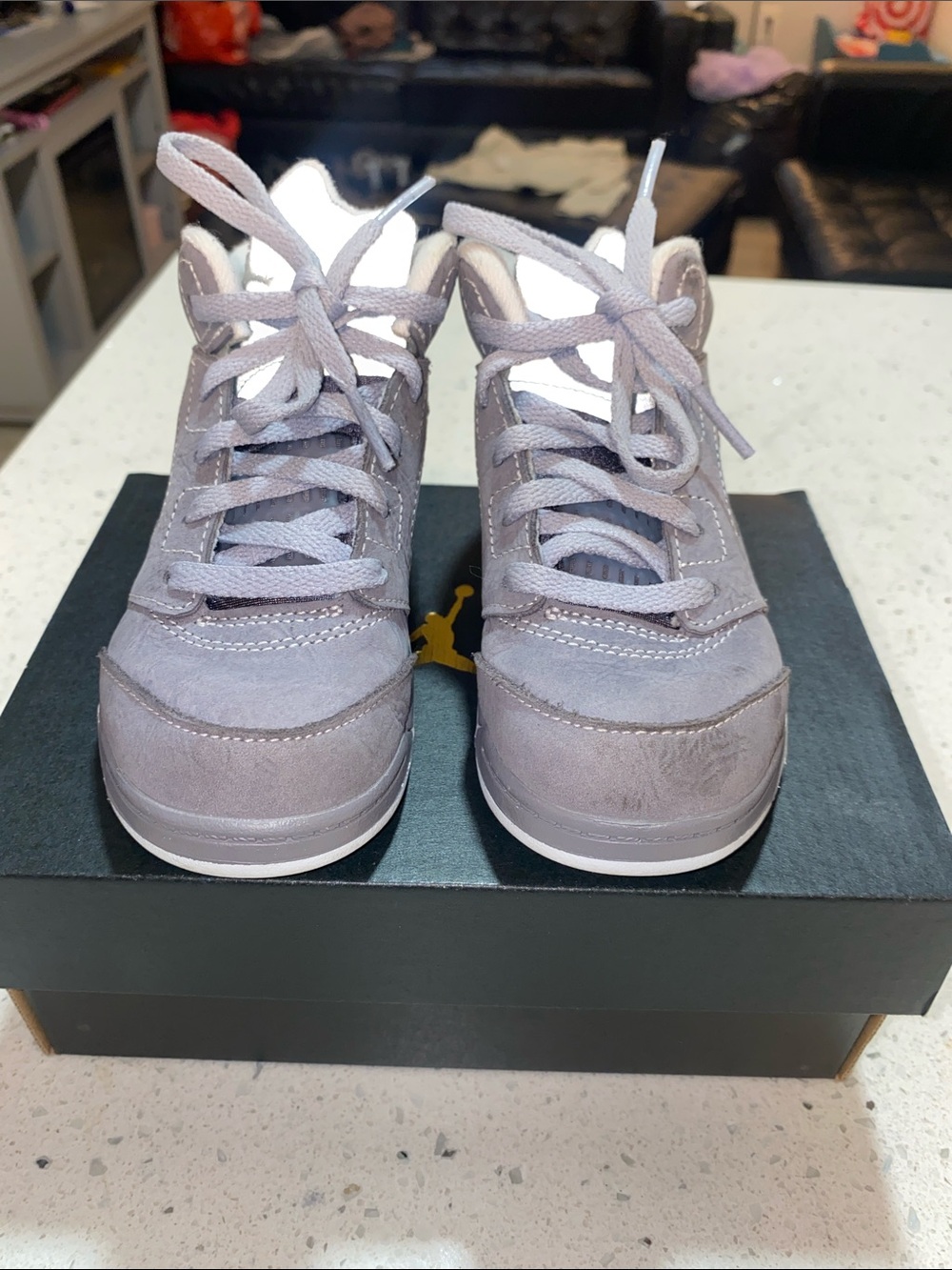 Toddler Jordan Wolf Grey Retro 5